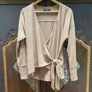 Abercrombie and Fitch Cozy Wrap Top